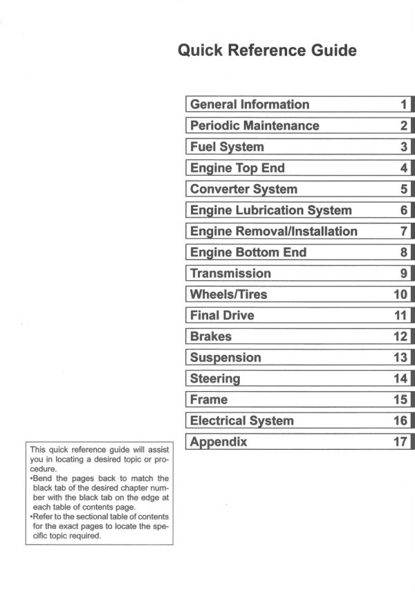 Kawasaki 2014 Mule 600 Service Manual - Image 4