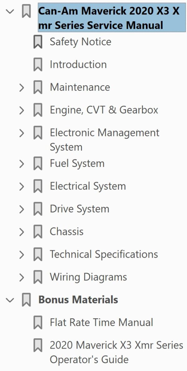 Can-Am 2020 Maverick X3 MAX X mr Turbo RR Service Manual - Image 4