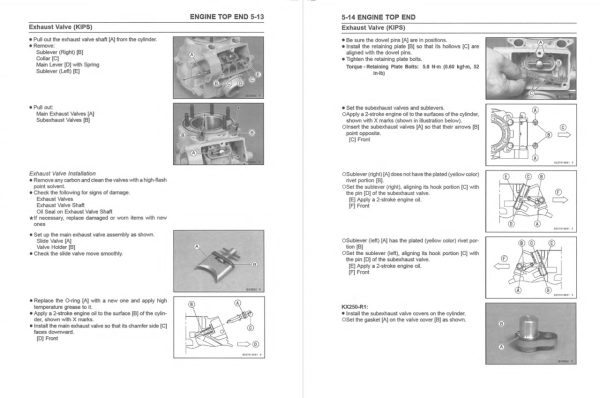 Kawasaki 2006 KX250 Service Manual - Image 2