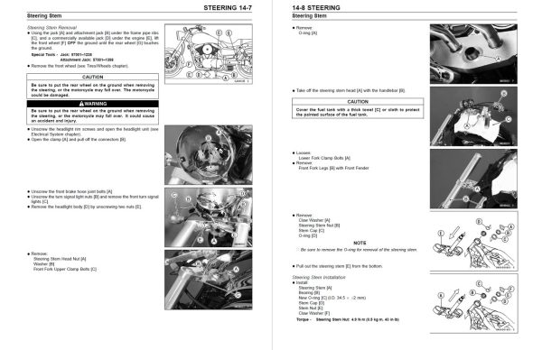 Kawasaki 2003 Vulcan 1500 Mean Streak Service Manual - Image 2