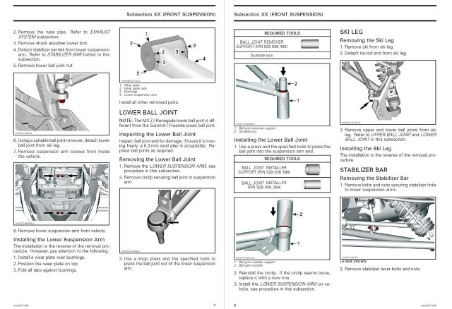 Ski-Doo 2021 Freeride 165 850 E-TEC Service Manual - Image 2