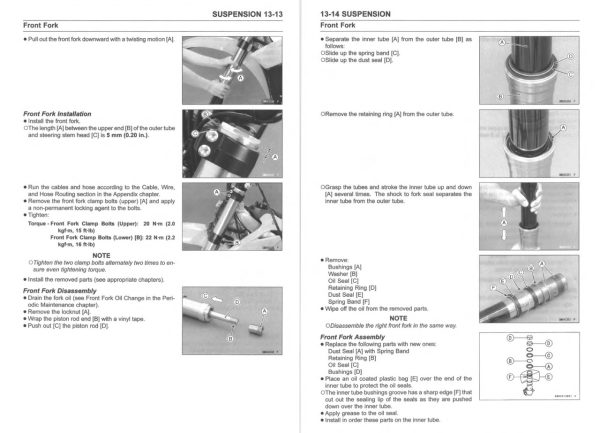 Kawasaki 2015 KX250 Service Manual - Image 2