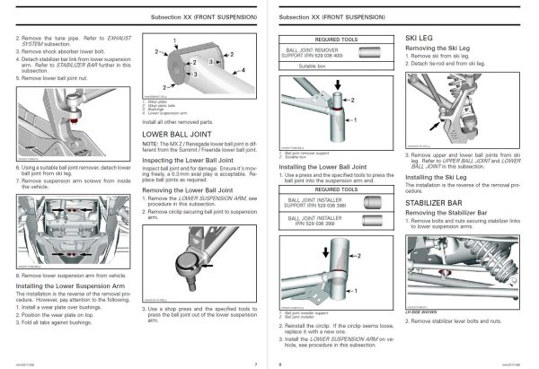 Ski-Doo 2022 Summit X Expert 850 E-TEC Turbo Service Manual - Image 2