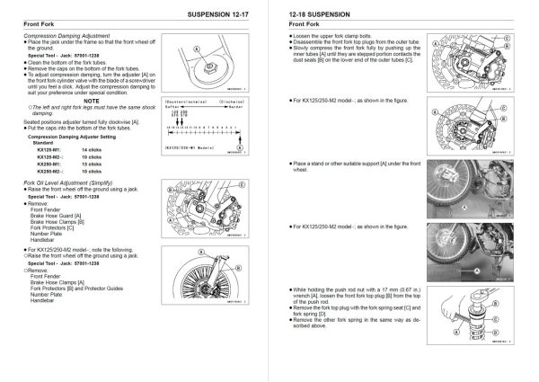 Kawasaki 2003 KX250 Service Manual - Image 2